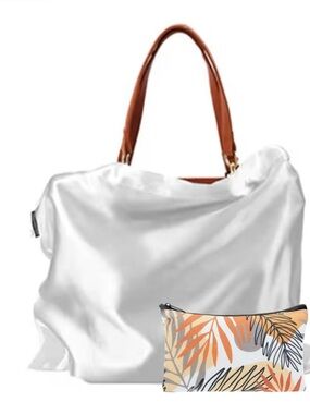 White Purse Dust Storage Bag and Cosmetic Storage Pouch
